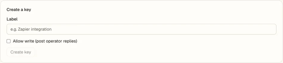 The REST API setup card in the Console.